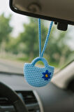 Amigurumi Araba Dikiz Aynası Süsü & Anahtarlık & Çanta Askısı - El Örgüsü