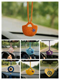 Amigurumi Araba Dikiz Aynası Süsü & Anahtarlık & Çanta Askısı - El Örgüsü