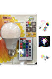 Nisaca 9 W Rgb Led Ampul Çok Renkli ( Dim Edilebilir ) E 27 Duylu Uzaktan Kumandalı