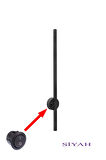 MYSTERY Pigas SİYAH Osram Led Açma Kapama Düğmeli Aplik Modern Dekoratif Led Duvar Aplik 68cm Günışığı(PİLLİ DEĞİLDİR)