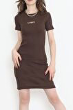 Dantel BABE&ANGEL Serisi Kahve Elbise 