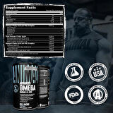 Animal Advanced Omega Essential Fatty Acids - High Potency 3500mg Omega 3 & Omega 6 Supplement with EPA, DHA, ALA, CLA, GLA for Heart, Brain, Joint, Skin, Eye, Metabolism, Immune Health - 30 Day Pack