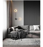 MDF AKUSTİK PANEL 60X280 ANTRASİT AHŞAP DUVAR PANELİ