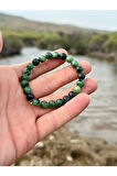 8 Mm Anyolite Taşı Erkek Kadın Doğal Taş Bileklik (RUBY ZEOSİTE) A Kalite