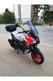 Aprilia SR GT 200 Siperlik Ön Cam 2021 2024 Model 58cm Açıkfüme Renkli 4mm