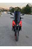 Aprilia SR GT 200 Siperlik Ön Cam 2021 2024 Model 58cm Siyah Renkli 4mm