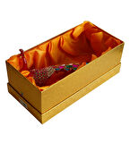 Kristal Taşlı Tavus Kuşu Biblo ve Mücevher Kutusu – 12x22x9 cm, Hediyelik Dekoratif Figür