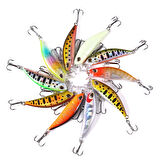 5 gr, 5 cm Zıpır Maket Yapay Balık - Balık Yemi - Gümüş Zebra