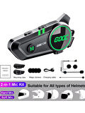 ARELL TEKNOLOJİ TEKNOLOJİ C50 2x Motosiklet Intercom Kask Kulaklık 1500 Mah Rgb Işıklı Çift Eşleşme