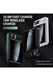  ARELL TEKNOLOJİ 10.000mAh Magnetic Fast Charging LCD Gösterge Wireless 15w Magsef Kablosuz Powerbank