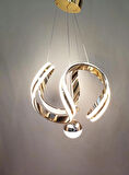 Çift Şeritli Modern LED Avize