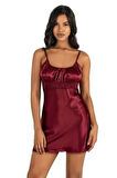 Aria's Closet Somon Kısa Saten Gecelik 8208