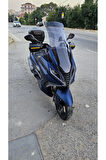 Arora Gt 125 250 Siperlik Ön Cam 2023 2024 Model 65cm Açıkfüme Renkli 4mm ORTA BOYLU CAM