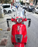 MOTOCAM Arora Malibu 125 Ön Cam 2017-2026 Model 37cm Şeffaf Renkli 4mm  APARATSIZ
