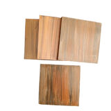 El Yapımı Eskitme Ahşap 4'lü Bardak Altlığı Seti (7x7 cm)