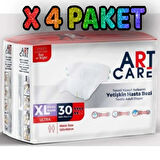 Art Care Bel Bantlı Hasta Bezi XL 30'lu 4 PAKET