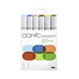 Copic Sketch Marker 6lı set Earth Essentials