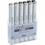 Copic Sketch Marker 12li Set Warm Grey Tones
