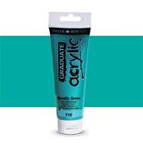 Daler Rowney Graduate Akrilik Boya 120ml 719 Metallic Green