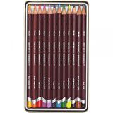 Derwent Coloursoft Pencil 12'li Teneke Kutu (Yumuşak Kuru Boya Kalemi)