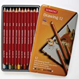 Derwent Drawing Pencil 12'li Teneke Kutu (Çizim Kalemi)
