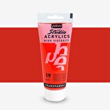 Pebeo Akrilik Boya Studio 100ml Transparent Vermilion 19