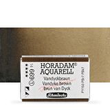 Schmincke Horadam Aquarell Tam Tablet Sulu Boya Vandyke Brown 669 S.1 