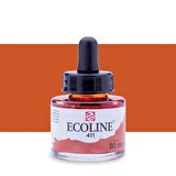 Talens Ecoline Sıvı Suluboya Mürekkep 30ml Burnt Sienna 411