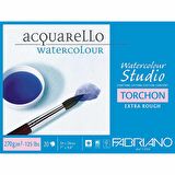 Fabriano Watercolour Torchon Extra Rough 270gr Sulu Boya Blok 20 Sayfa 18x24cm (4 Tarafı Yapışkanlı)