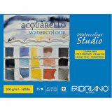Fabriano Watercolour Cold Pressed 300gr Sulu Boya Blok 75 Sayfa Maxi Blocco 27x35cm (1 Tarafı Yapışkanlı)