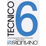 Fabriano Tecnico 6 Smooth 240gr Teknik Çizim Blok 20 Sayfa 50x70cm (1 Kenarı Yapışkanlı)