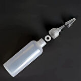 Art Tone Boş Plastik Şişe 100ml Boyutlu Tüp - İçine Boya Doldurulabilir Apricatör İnce Uçlu Sıkma Sıvı Şişe