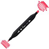 Tinge Twin Çift Uçlu Marker Kalemi F121 Fluorescent Coral Red