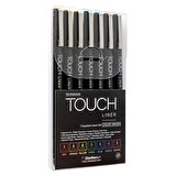 Shinhan Art TOUCH LINER : BRUSH 0.1MM : 7'li Set