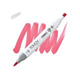 Shinhan Art TOUCH TWIN BRUSH PEN : Çift Taraflı Marker : R13 Scarlet