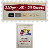 VOX Art Sketchbook Pastel Mix Colors A3 220gr 20 Yaprak