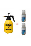 2 Adet Bayer Solfac Super Ec25 100ml Kene,pıre Ilaci Ve 2lt Basınçlı Ilaçlama Pompası