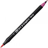 Zig Art & Graphic Twin TUT-80 Fırça Uçlu Marker Pink 020