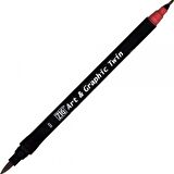 Zig Art & Graphic Twin TUT-80 Fırça Uçlu Marker Wine Red 023