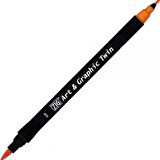 Zig Art & Graphic Twin TUT-80 Fırça Uçlu Marker Scarlet Red 024