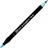 Zig Art & Graphic Twin TUT-80 Fırça Uçlu Marker Light Blue 031