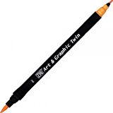 Zig Art & Graphic Twin TUT-80 Fırça Uçlu Marker Bright Yellow 042
