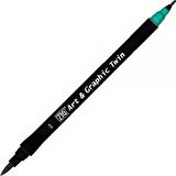 Zig Art & Graphic Twin TUT-80 Fırça Uçlu Marker Turquoise Green 054