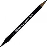 Zig Art & Graphic Twin TUT-80 Fırça Uçlu Marker Deep Brown 077