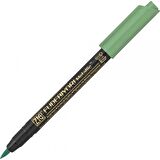 Zig  Fudebiyori Brush Pen Metallic Green 121