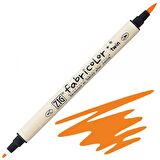 Zig Fabricolor Marker Twin Kumaş Kalemi Fluorescent Orange 002