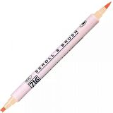 Zig Scroll & Brush Pen Çift Çizgi Kaligrafi Kalemi Peach Bliss 071