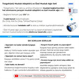 Tezgahüstü Su Arıtma Cihazı Musluk Adaptörü ve Özel Musluk Ağzı