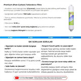 Su Arıtma Cihazı Coconut Premium Post Carbon Tatlandırıcı Filtre 25 Adet