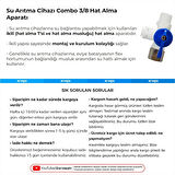Su Arıtma Cihazı 3/8 (Combo) İkili Hat Alma Aparatı